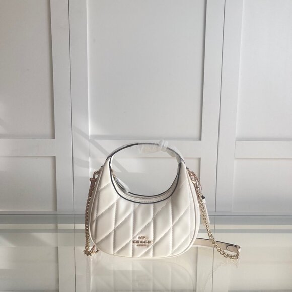 COACH Handbags - COACH Women's New Crescent-Shaped Bag with Round Ring Chain Shoulder/Crossbody S